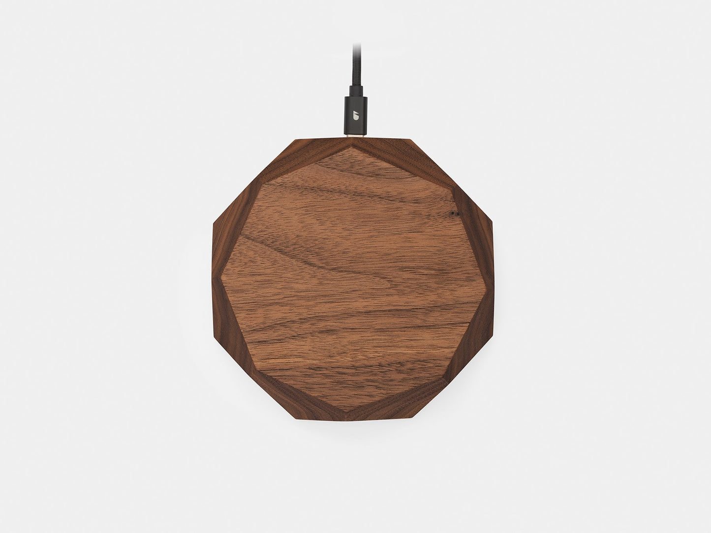 walnut Geometric Charging Pad | walnut