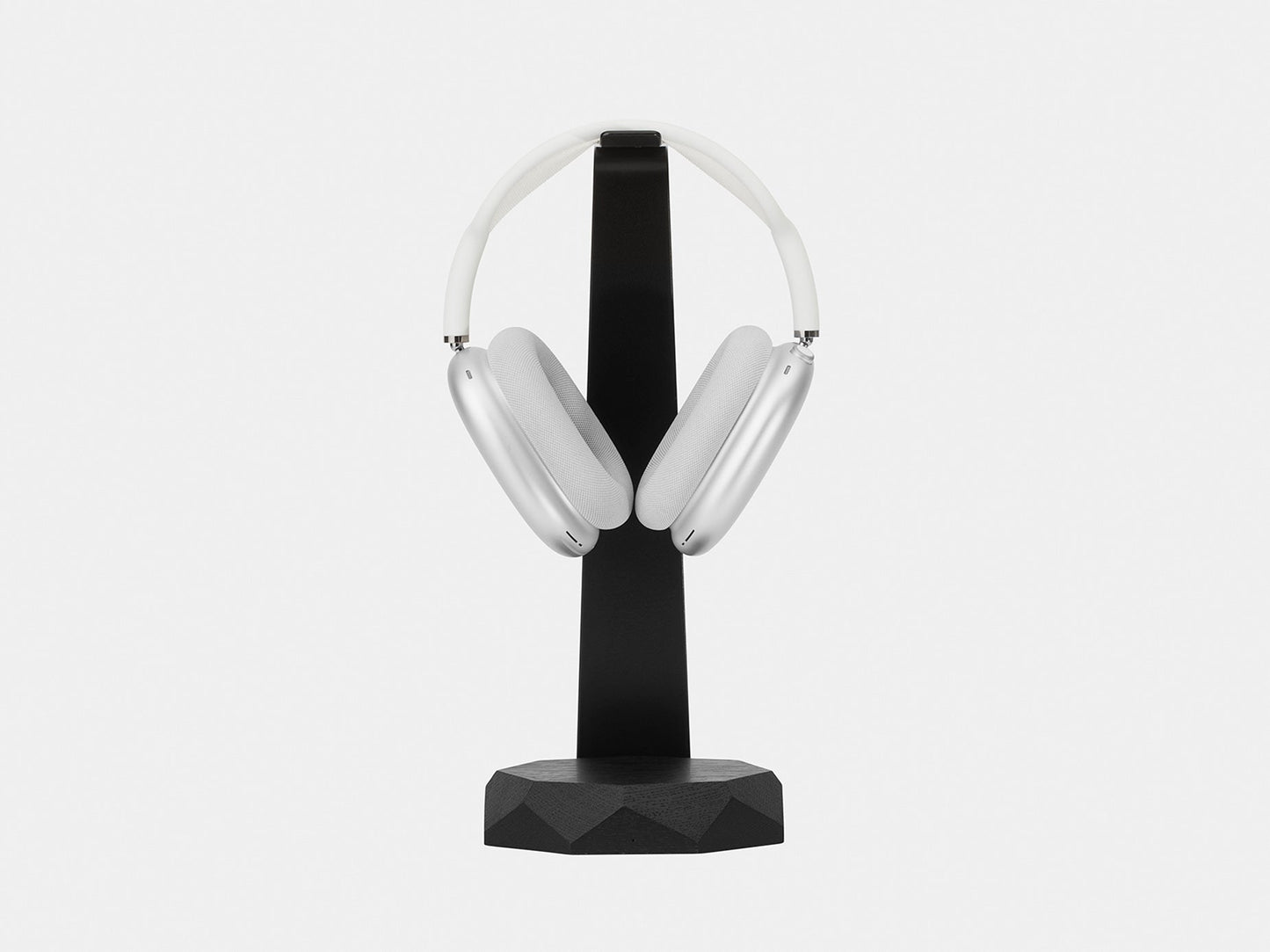 black 2in1 Headphones Stand with Wireless Charger | black