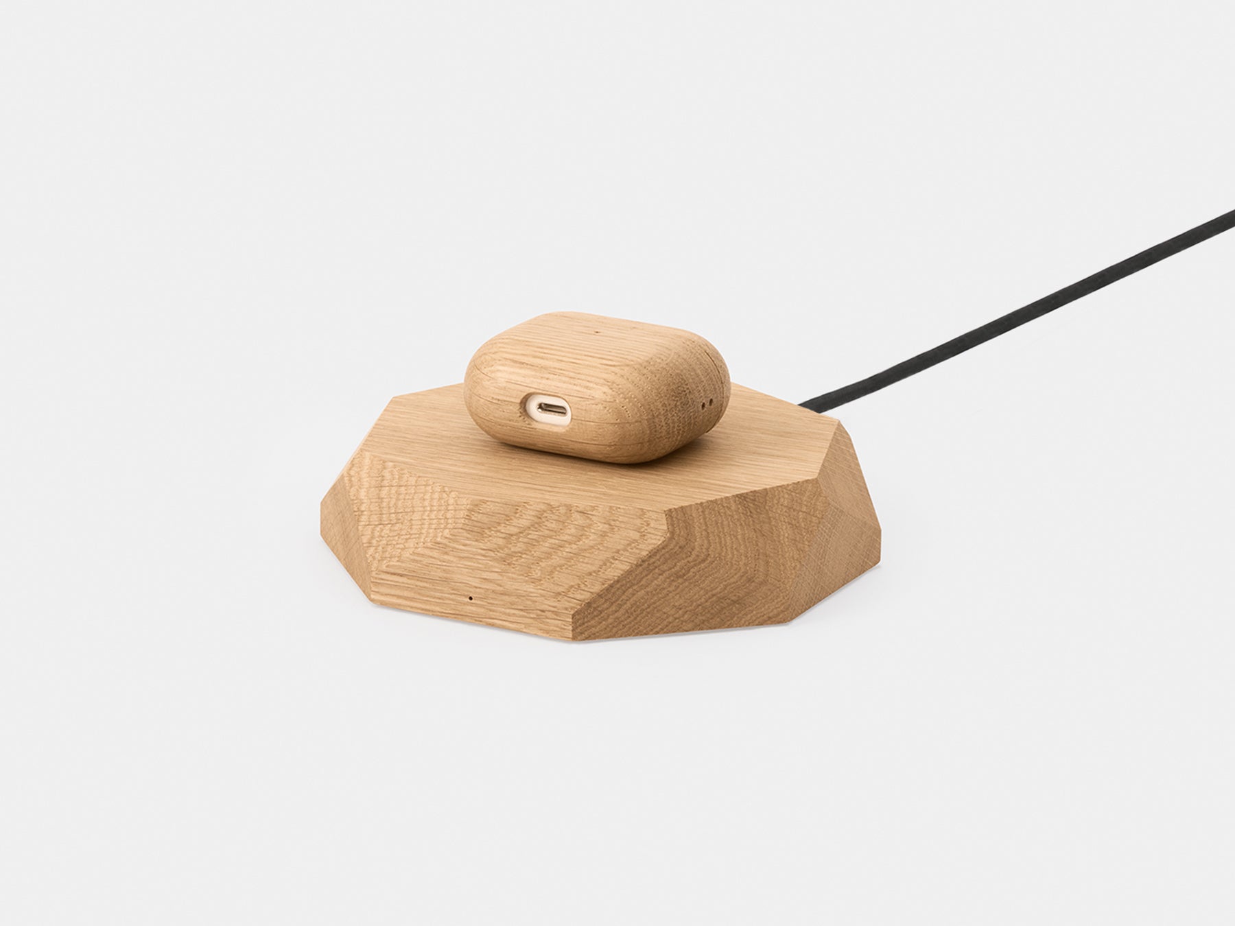 oak Geometric Charging Pad | oak