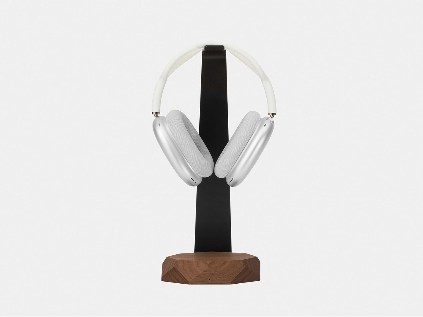 walnut 2in1 Headphones Stand with Wireless Charger | walnut