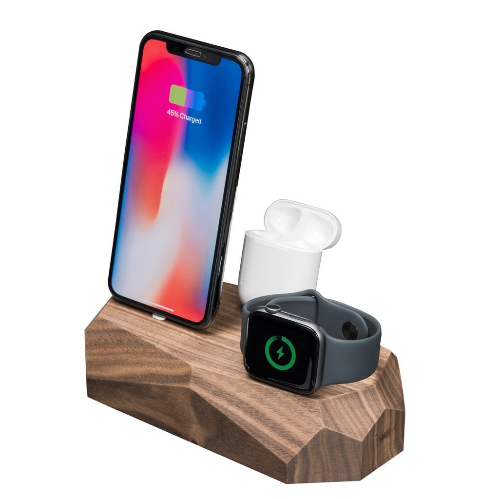 Oakywood Triple Dock - iPhone, Apple Watch, AirPods charger - Greenline Showroom